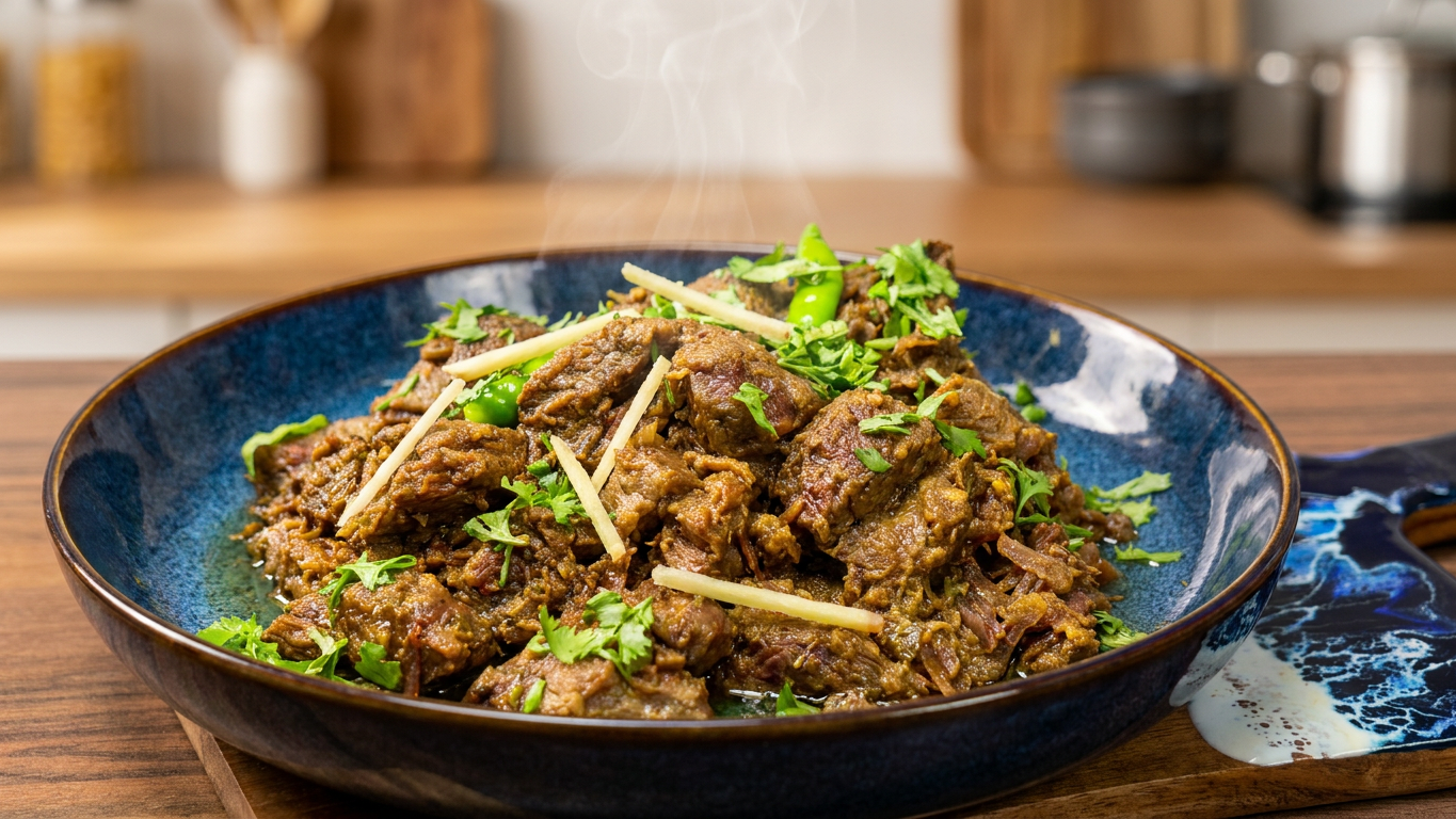 Spicy Pepper Beef Karahi