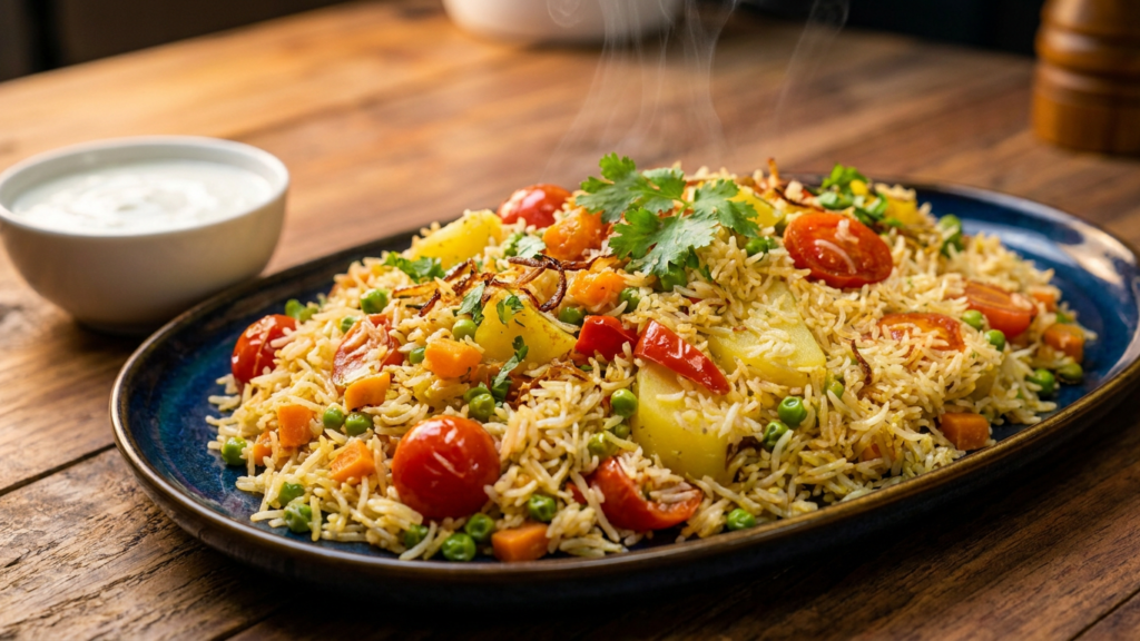 Vegetable Pulao in Ninja Foodi | 2-Minute Pressure Cook Rice