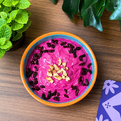 Creamy Beetroot Dip with Cranberries & Walnuts
