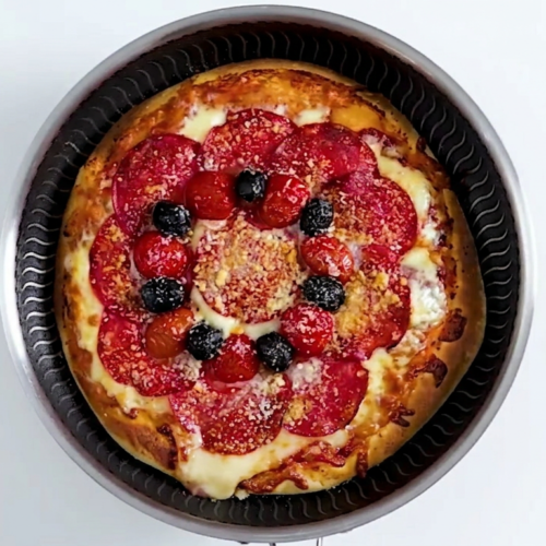 pizza in a bowl