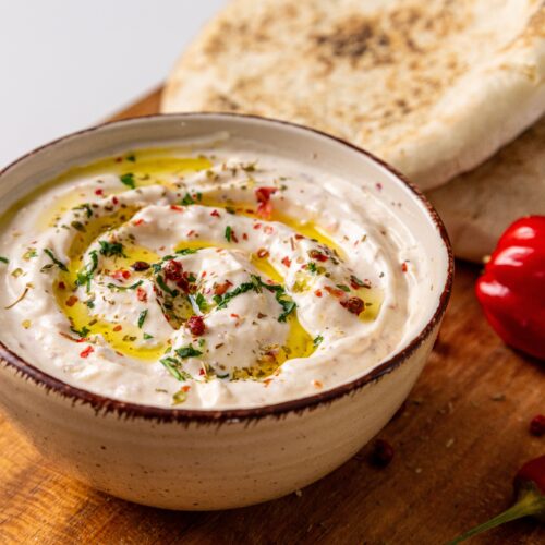 Habanero yogurt dip with Sichuan pepper